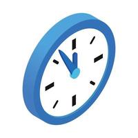 Five minutes to twelve icon vector