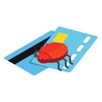 Credit card 3d isometric icon vector