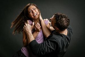 vista de violencia domestica foto