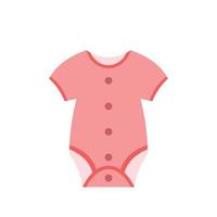 icono plano de ropa de bebé vector