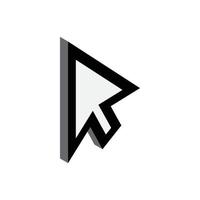 Replacement cursor icon, isometric 3d style vector