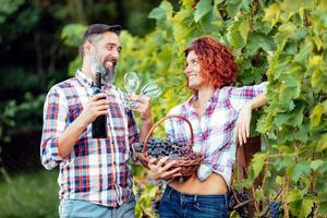 Couple At Vineyard photo