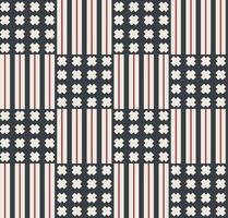 Geometric patchwork pattern. Geometric patchwork seamless pattern modern vintage color background. Use for fabric, textile, interior decoration elements, upholstery, wrapping. vector