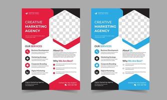 Corporate Business flyer template free download vector