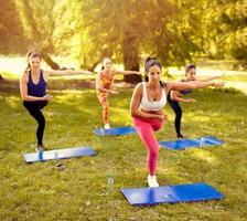 Young Women Exercising In Nature photo