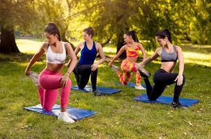 Young Women Exercising In Nature photo