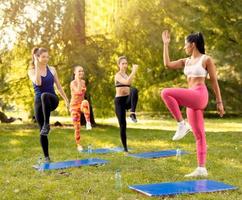 Young Women Exercising In Nature photo