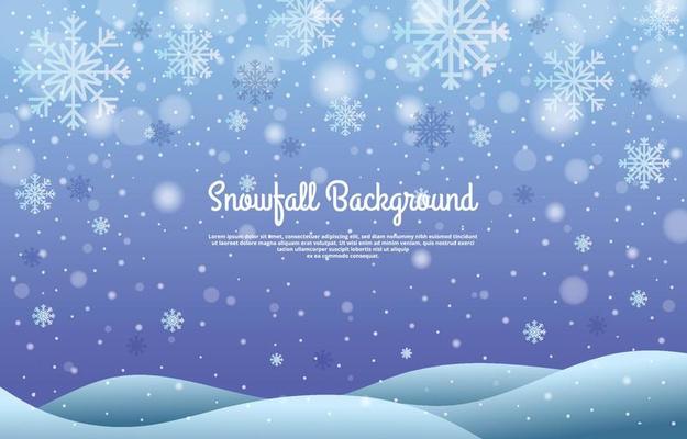Winter Snow Overlay Background