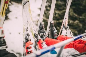 Skis on Cable Car photo