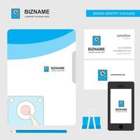 Speaker Business Logo File Cover Visiting Card and Mobile App Design Vector Illustration