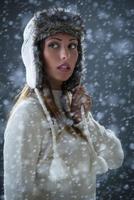 Winter Woman view photo