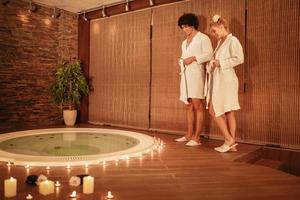 Couple At The Spa photo