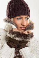 Beautiful Girl In Winter Clothes photo