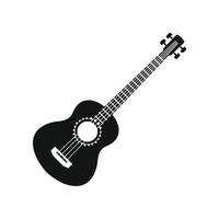 Acoustic guitar icon, simple style vector