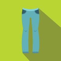 icono de pantalones de mujer, tipo plano vector