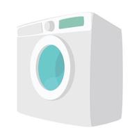 Washing machine cartoon icon vector