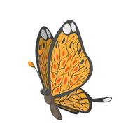 icono de dibujos animados de mariposa vector