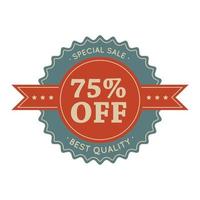 75 special sale vintage banner vector