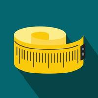 Measuring tape flat icon vector