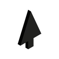 Design cursor icon, isometric 3d style vector