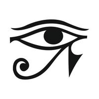 Eye of Horus icon, simple style vector