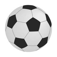 icono 3d isométrico de fútbol vector