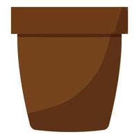 Plant pot icon cartoon vector. Farm tool vector