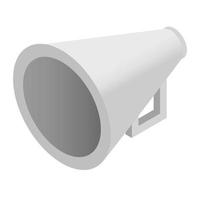 Megaphone isometric 3d icon vector