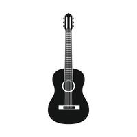 Classic guitar icon, simple style vector
