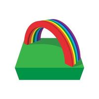 Rainbow cartoon icon