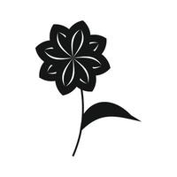 Flower icon in simple style vector