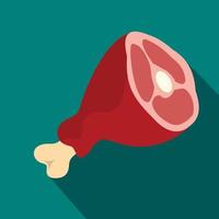 Gammon icon in flat style vector