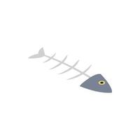 Fishbone icon, isometric 3d style vector