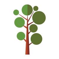 Nice tree flat symbol vector