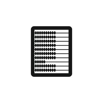 Abacus icon in simple style vector