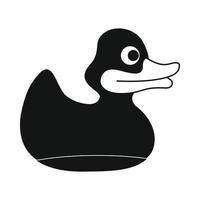 icono de pato para el baño vector