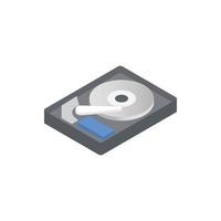 HDD icon, isometric 3d style vector