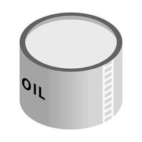 Storage oil tank isometric 3d icon vector