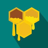 Honeycomb icon in flat style vector