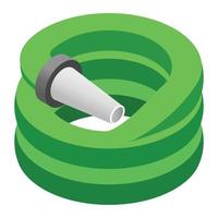 Hose isometric 3d icon vector