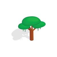 Tree icon, isometric 3d style