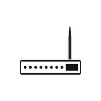 Router icon in simple style vector