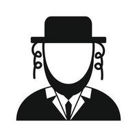 Rabbi simple icon vector