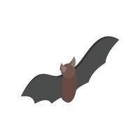 Bat isometric 3d icon vector