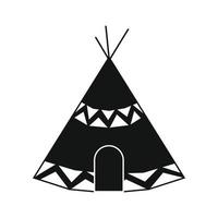 Indian tent icon vector