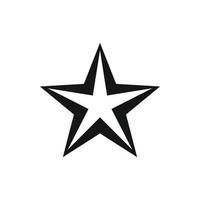 Star icon, simple style vector