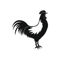 Cock icon, simple style vector