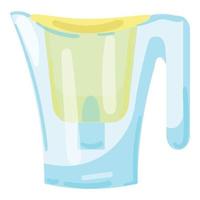 Water filter icon cartoon vector. Purification system vector