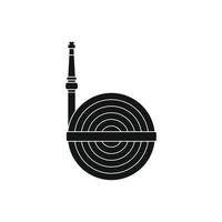 Fire hose winder roll reels icon vector