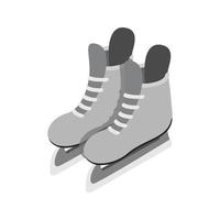 patines de hielo icono isométrico 3d vector